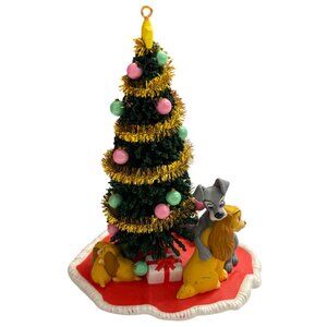 Disney Hallmark Lady & The Tramp Christmas Tree Figurine 2005 Ornament